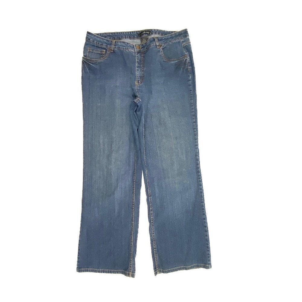Willi Smith Straight Women's size 16 Dark Wash Blue Denim jeans